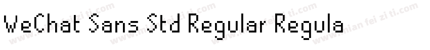 WeChat Sans Std Regular Regular字体转换